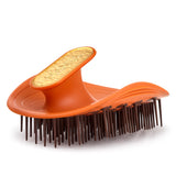 Manta Curls Healthy Hair & Scalp Brush Amber Orange