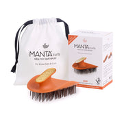 Manta Curls Healthy Hair & Scalp Brush Amber Orange