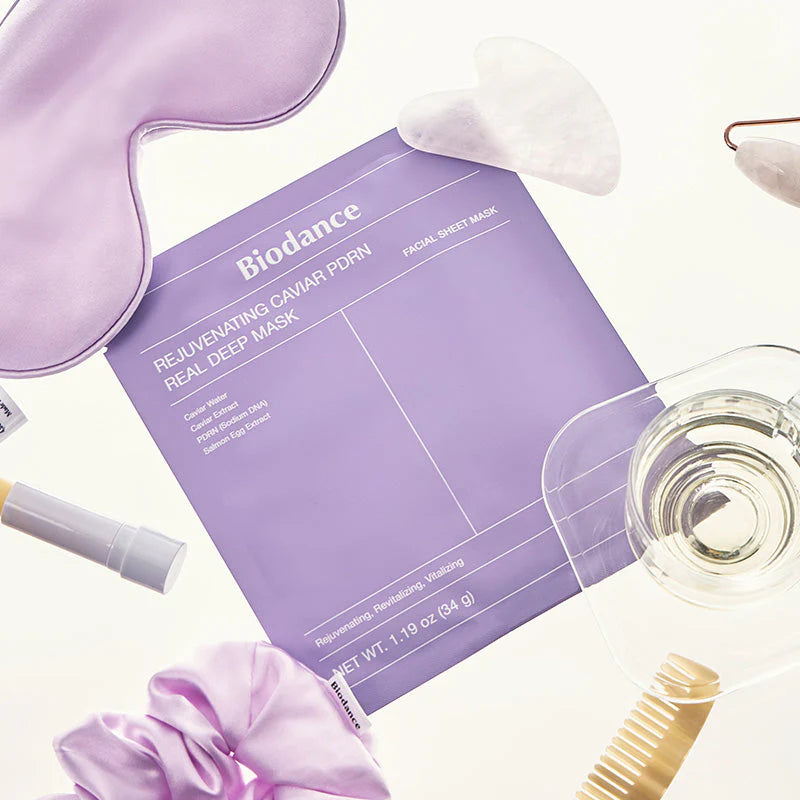 Biodance Rejuvenating Caviar PDRN Deep Mask (Purple) - Pack of 4